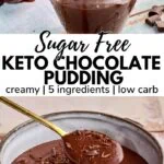 sugar free keto low carb chocolate pudding