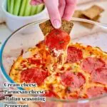 Easy Pizza Dip Recipe pinterest image 3