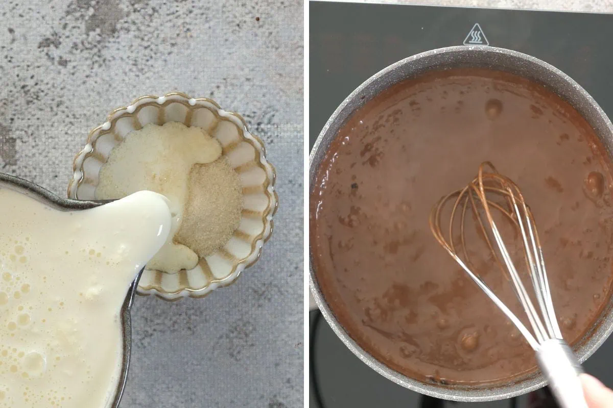 make the sugar free chocolate pudding topping