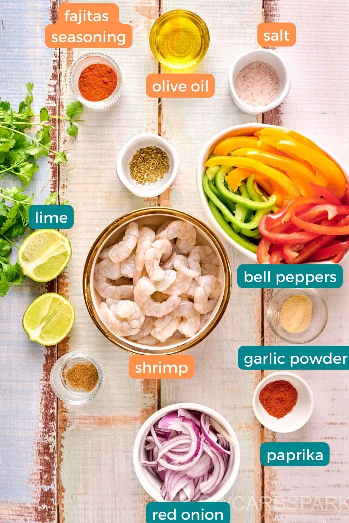 Shrimp Fajitas Recipe Ingredients