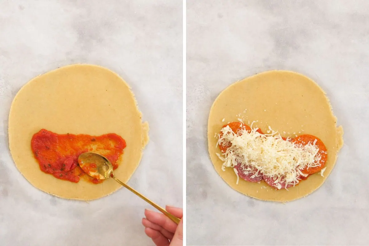 how to Assemble The Keto Calzone 2