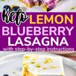 keto lemon blueberry lasagna pinterest image