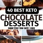 40 best keto chocolate desserts pinterest image
