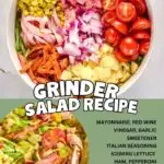 Grinder Salad Recipe pinterst