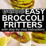 broccoli fritters pinterest