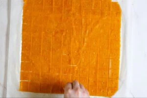 how to make Low Carb Cheddar Cheese Crackers5