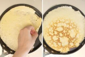 how to make Almond Flour Cream Cheese Keto Crepes