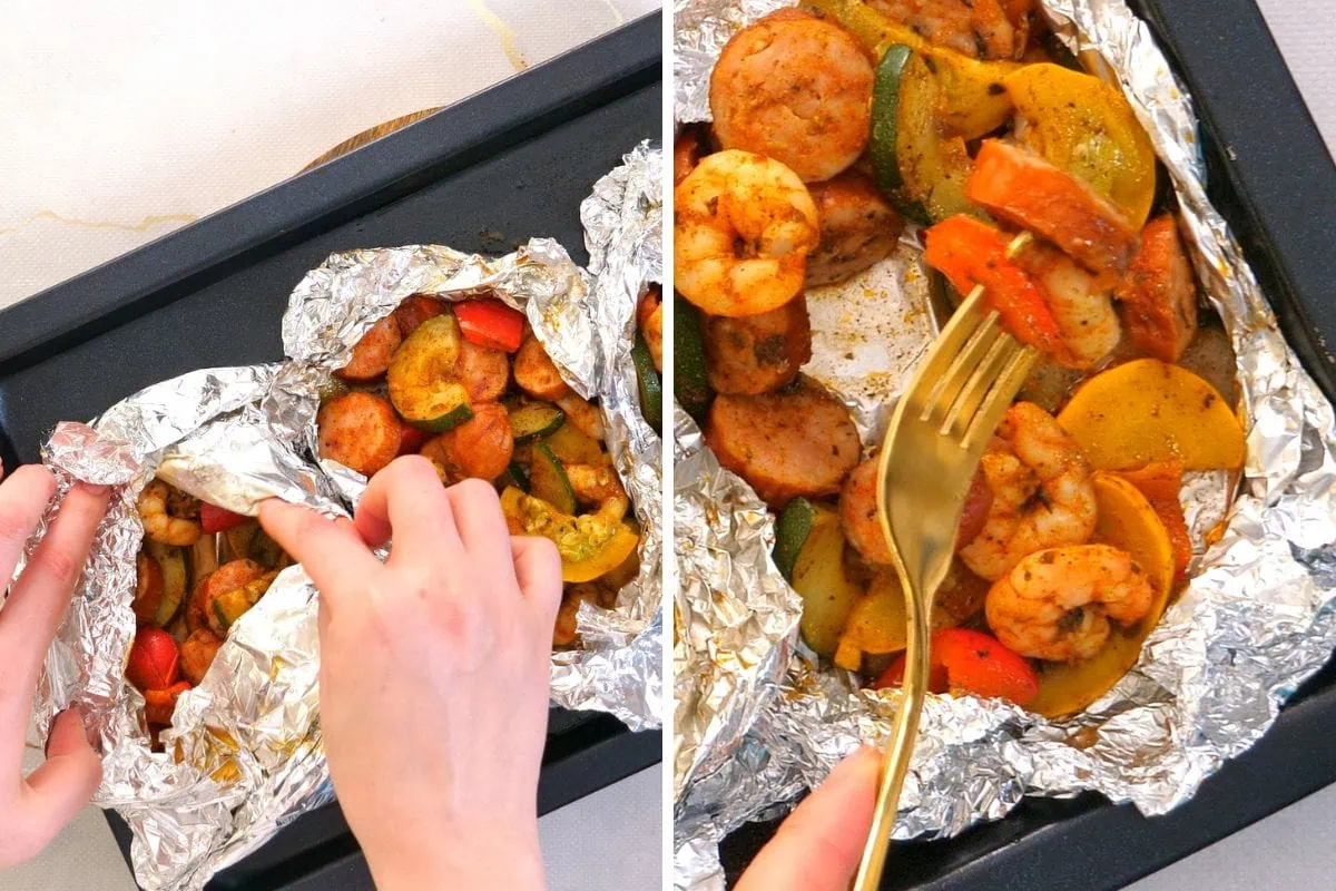 how to make Cajun Shrimp Foil Packets