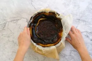 how to make Keto Burnt Basque Cheesecake 12