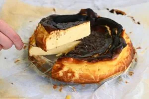 how to make Keto Burnt Basque Cheesecake 14