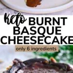keto burnt basque cheesecake pinterest