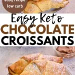 the best keto chocolate croissants recipe pinterest