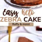 easy keto zebra cake