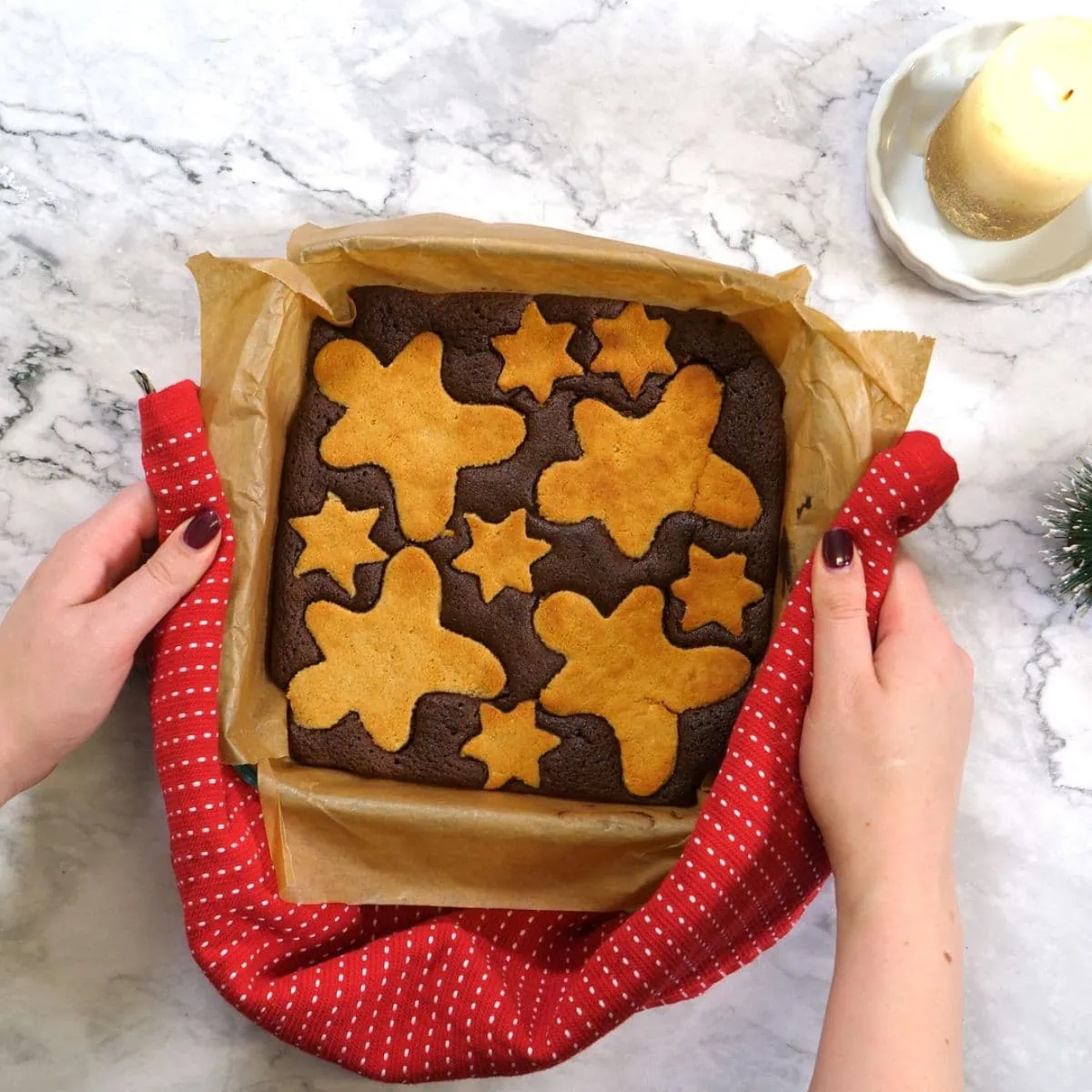 how to make Gingerbread Brownies 8