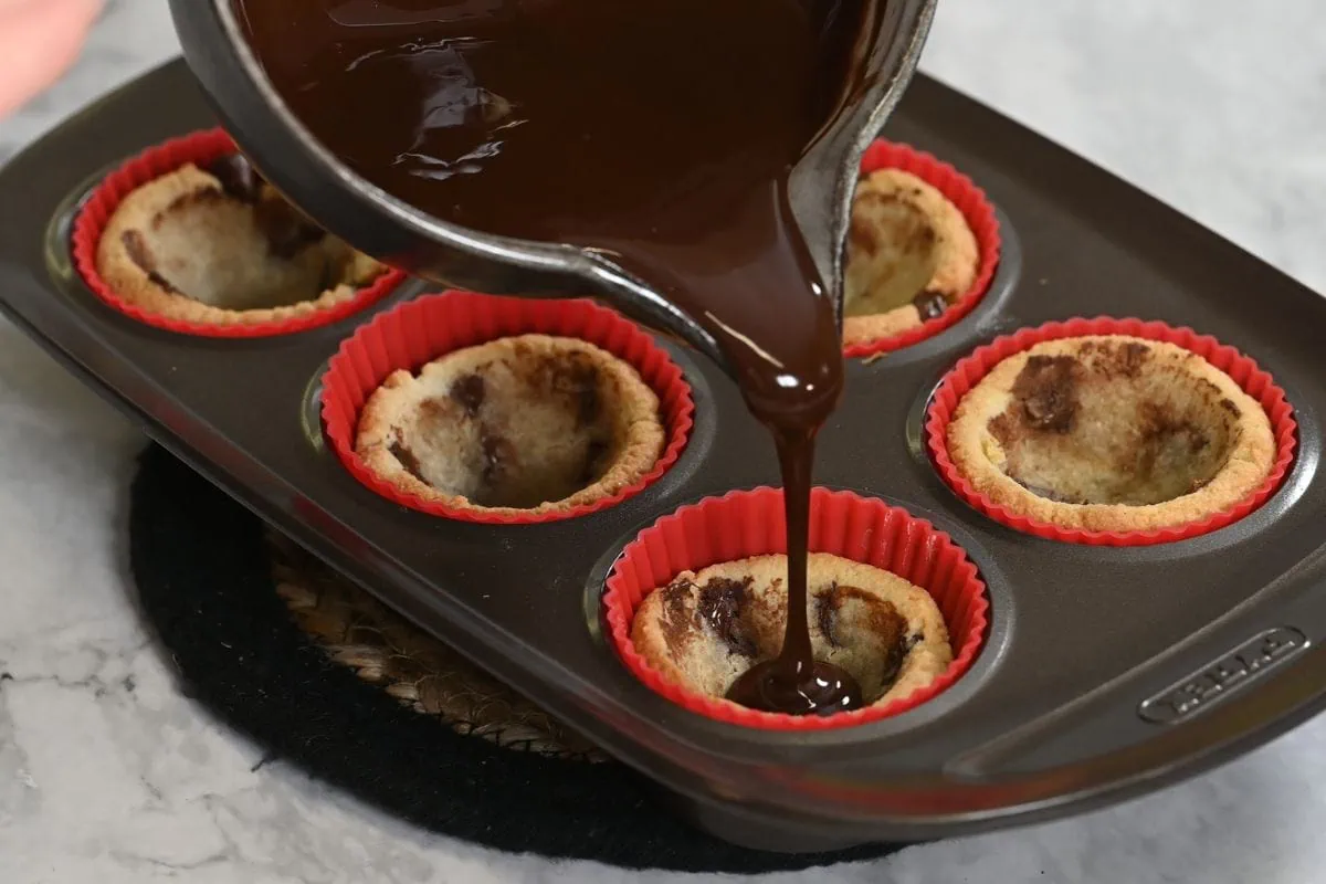 how to make Keto Chocolate Chip Cookie Cups