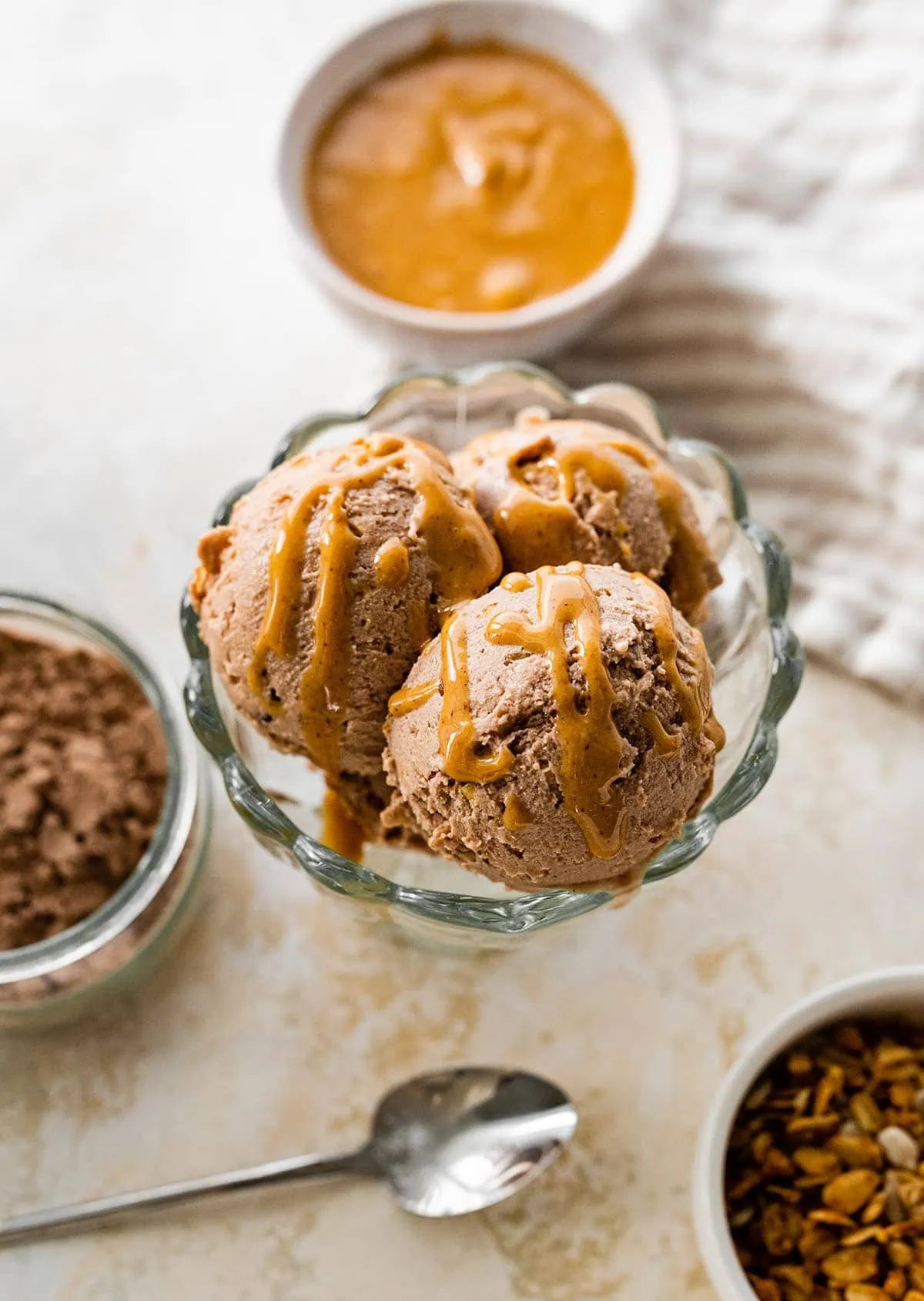 chocolate peanut butter ninja creami protein ice cream hero cropped