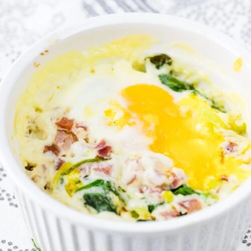creamy baked eggs recipe