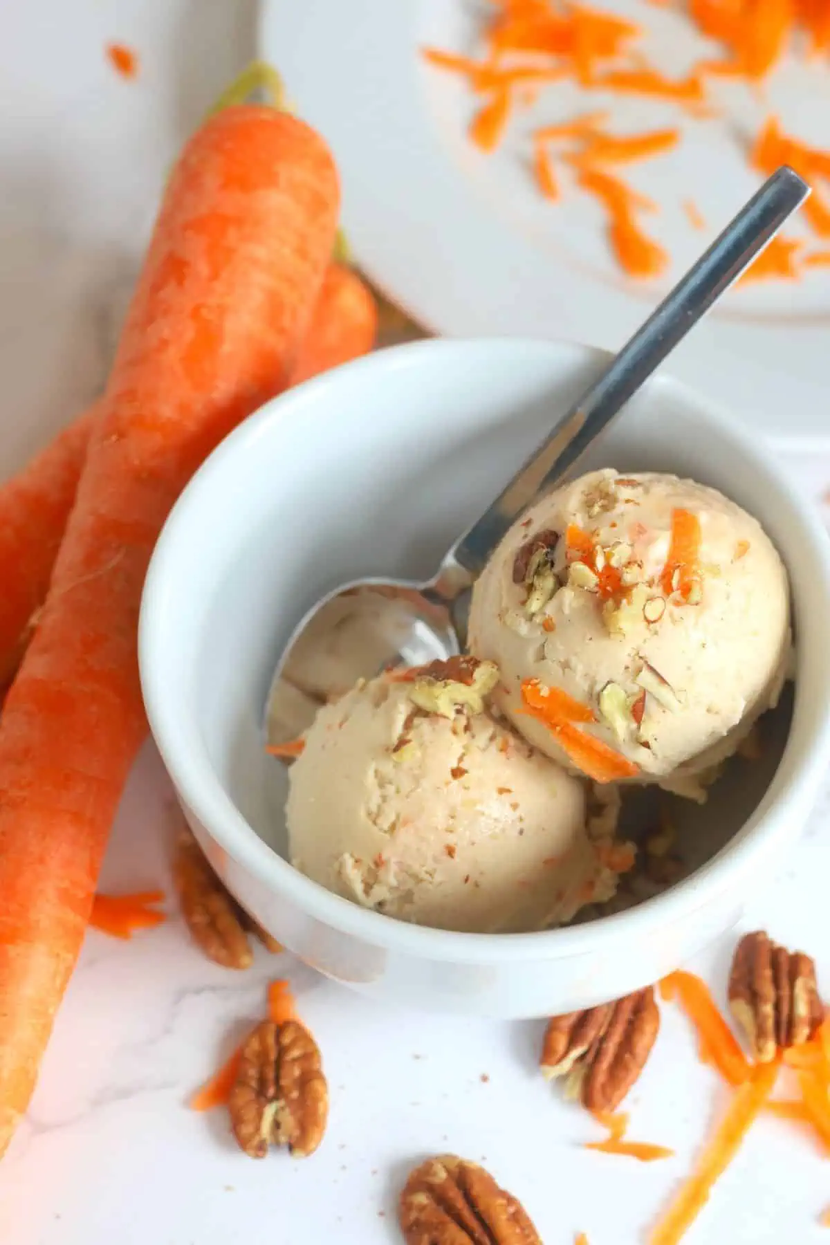 ninja creami carrot cake ice cream carrots