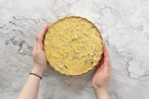 how to make Crustless Ham And Cheese Quiche6 1