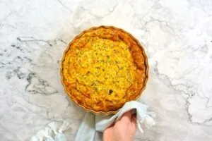 how to make Crustless Ham And Cheese Quiche7 1