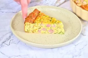 how to make Crustless Ham And Cheese Quiche8 1