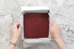 how to make Keto Red Velvet Brownies11