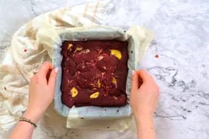 how to make Keto Red Velvet Brownies14