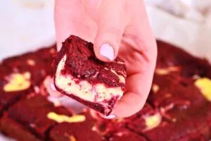 how to make Keto Red Velvet Brownies15