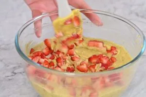 how to make Strawberry Pistachio Muffins8