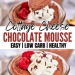 Cottage Cheese Chocolate Mousse Pinterest Image
