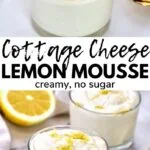 cottage cheese lemon mousse pinterest image