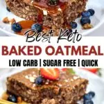 Keto Baked Oatmeal Recipe