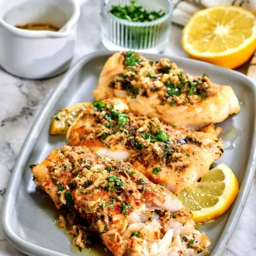 Lemon Butter Pan Seared Cod