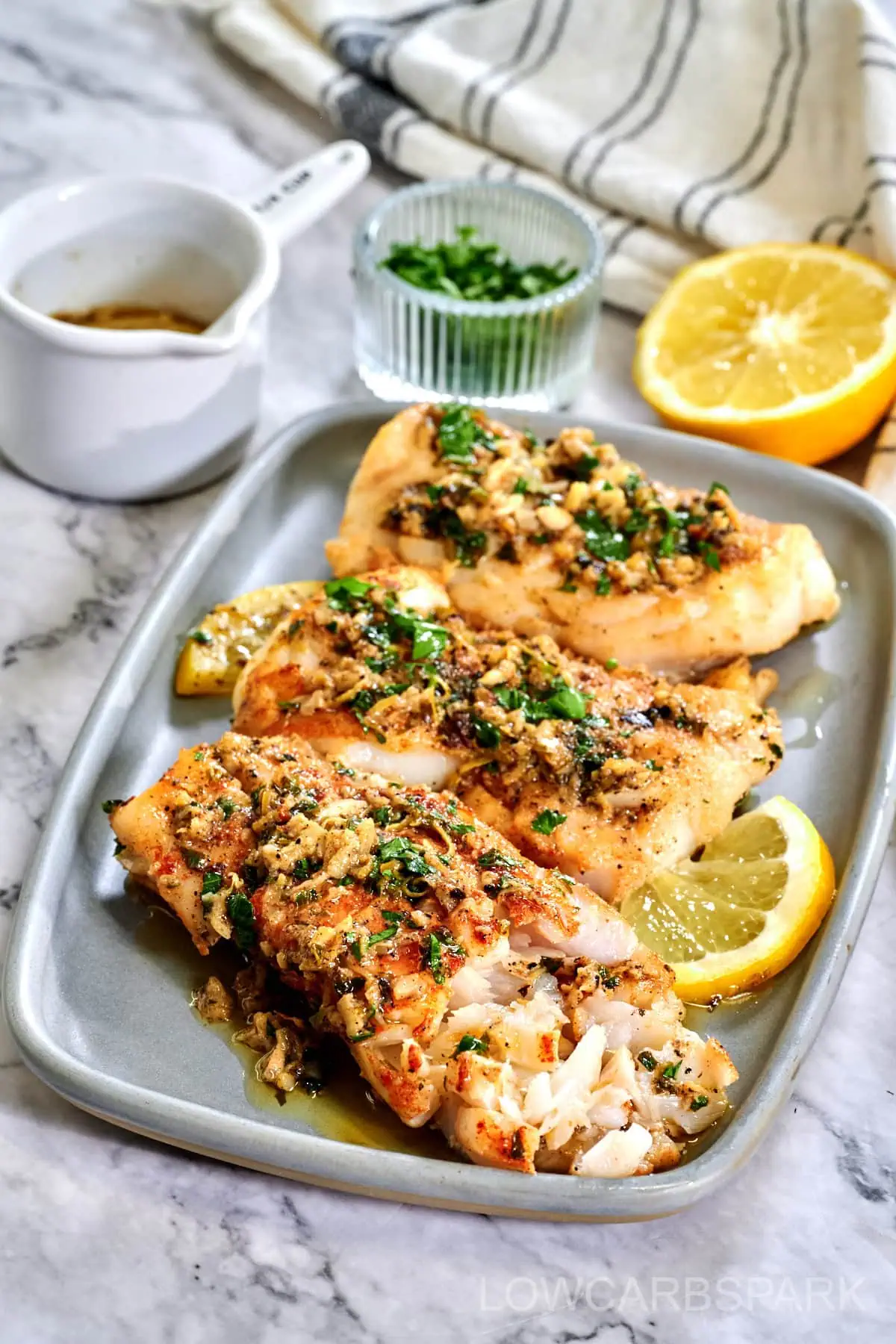 Lemon Butter Pan Seared Cod