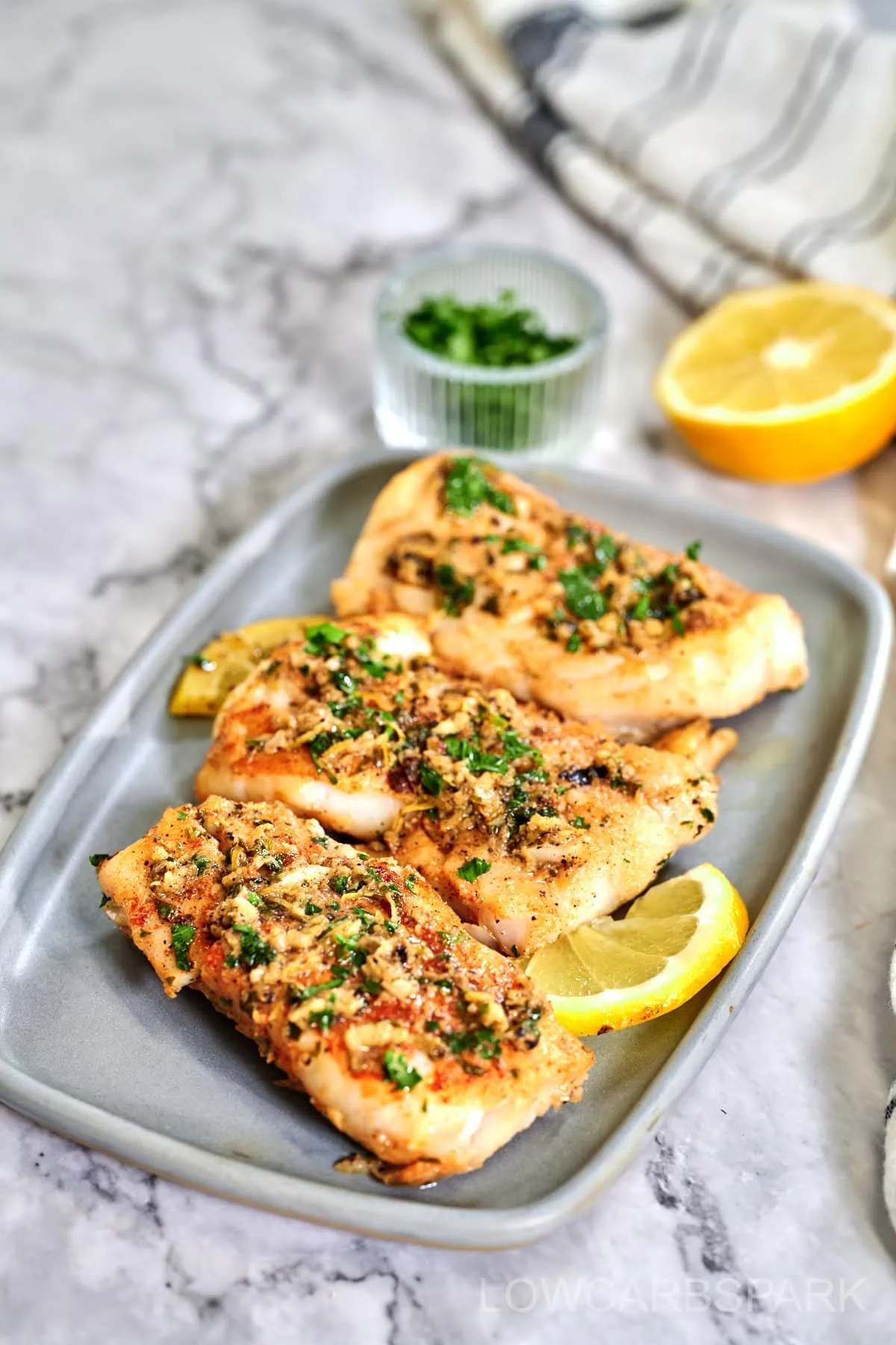 Lemon Butter Pan Seared Cod