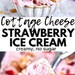 cottage cheese strawberry ice cream recipe pinterset
