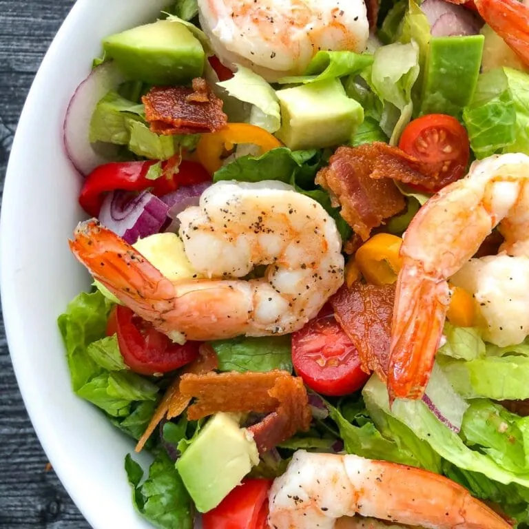 shrimp BLT salad redo closeupSQ