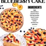 Flourless Peach Blueberry Cake