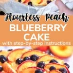 Flourless Peach Blueberry Cake 3 1