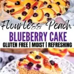 Flourless Peach Blueberry Cake 8