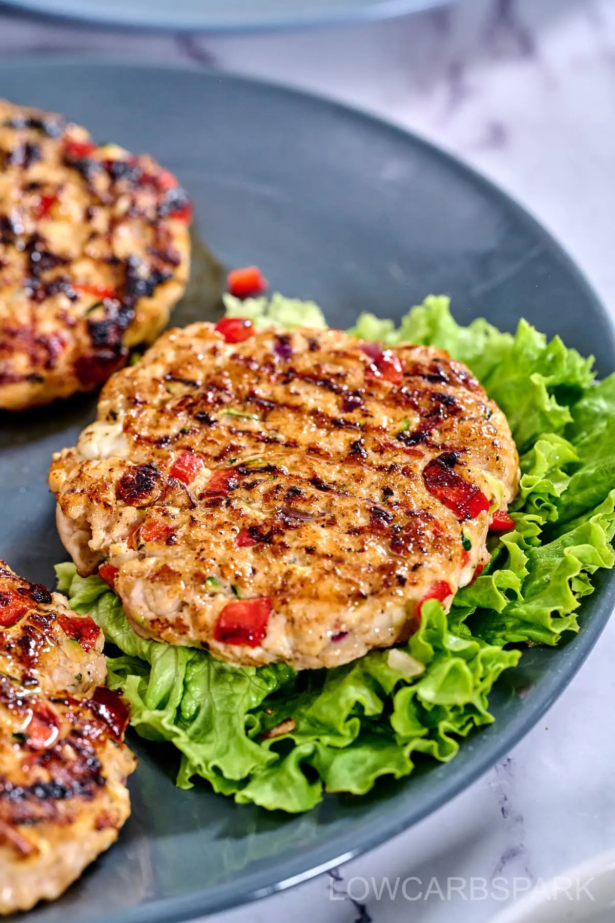 Healthy Greek Chicken Burgers - Low Carb Spark