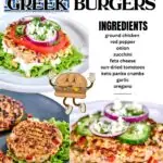 Healthy Ground Chicken Greek Burgers