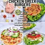 Healthy Ground Chicken Greek Burgers 2 1