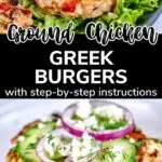 Healthy Greek Chicken Burgers - Low Carb Spark