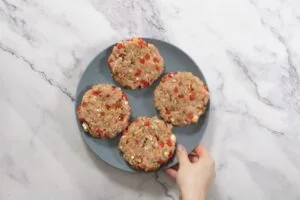 how to make Ground Chicken Greek Burgers6