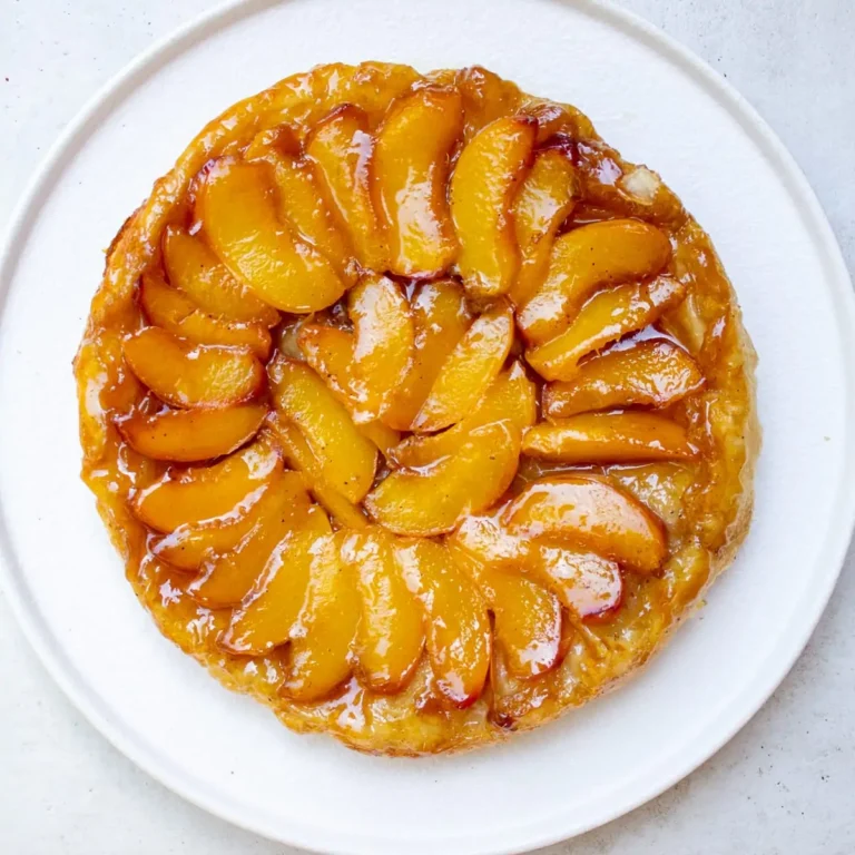 Easy Peach Tarte Tatin