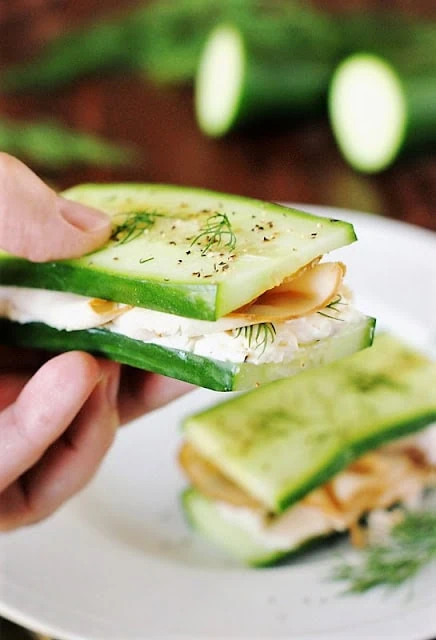 Low Carb Turkey Cucumber Sandwiches Picture