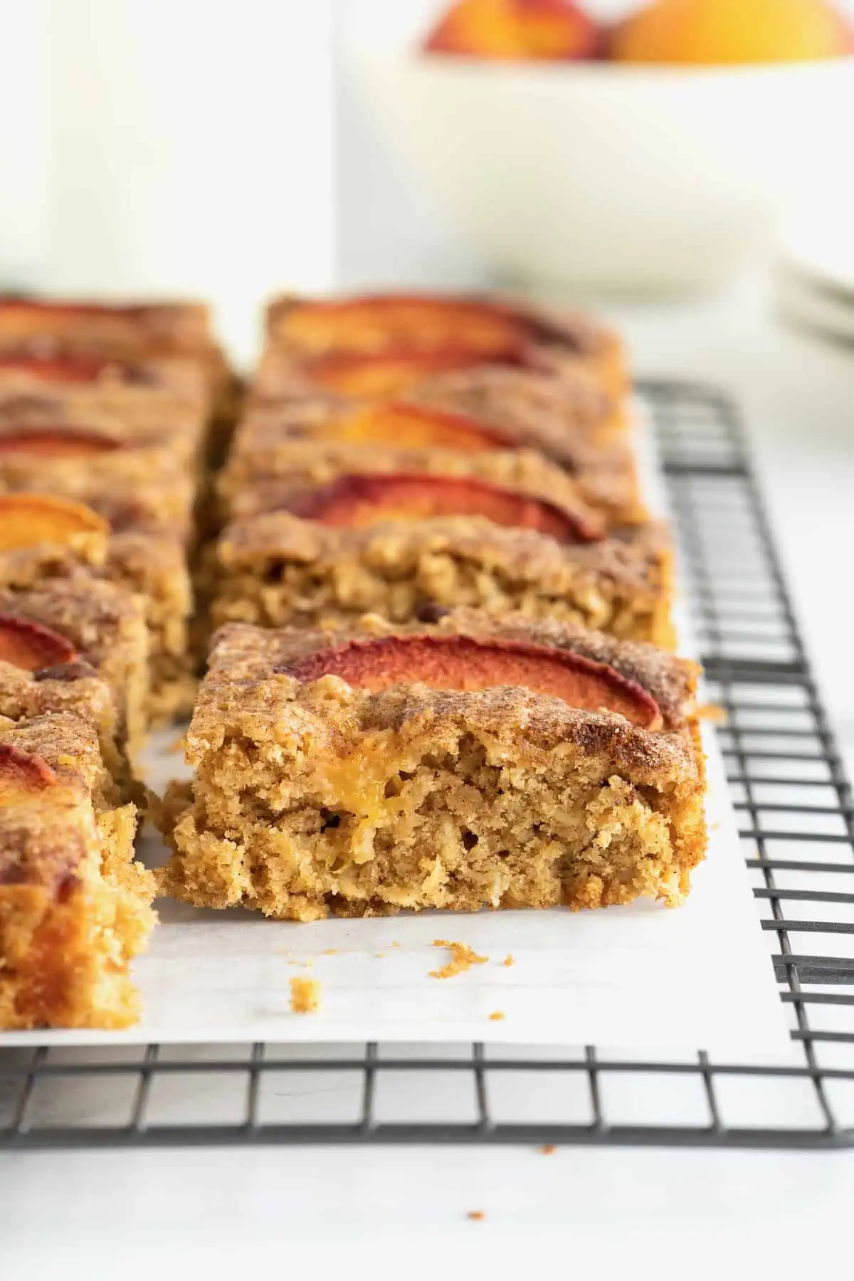 Peach Oatmeal Bars