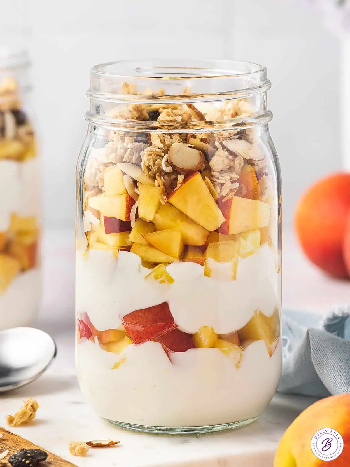 Peach yogurt parfait blog 1