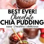 best ever chocolate chia pudding